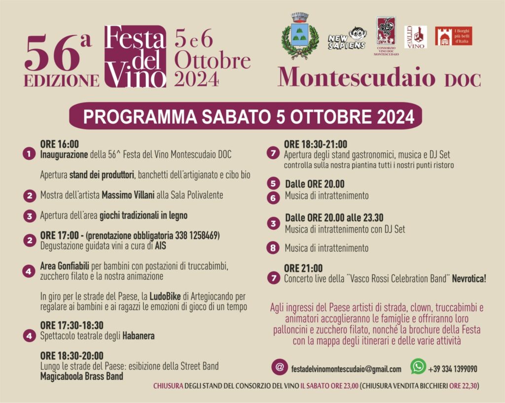 56^ Festa del Vino DOC di Montescudaio